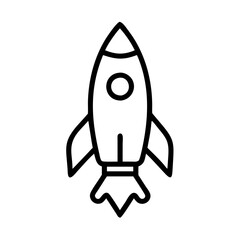 rocket-icon line art