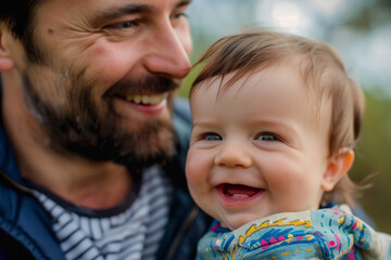 Obraz premium AI generated picture of happy holiday father day