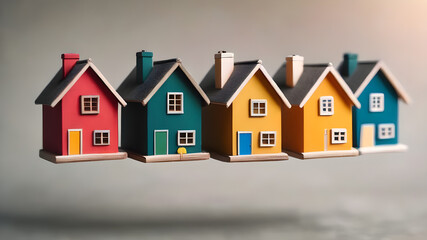 House model. Property home and real estate insurance concept. miniature model house. Mortgage concep. AI generated image, ai..