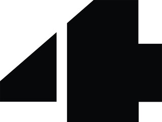 Bold Geometric Numbers Vector Set