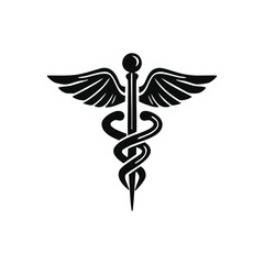 Caduceus Vector Graphic for Healthcare and Emergency Branding