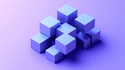 Obraz premium Abstract Cube Composition