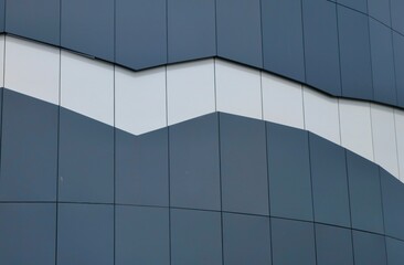 Modern Contrast: Dark Gray and White Wall Exterior in Contemporary Design