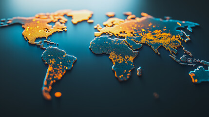 Abstract business network Around the world and charts and graphs with statistics to innovative analyze business potential and forecast future development of companies growth.