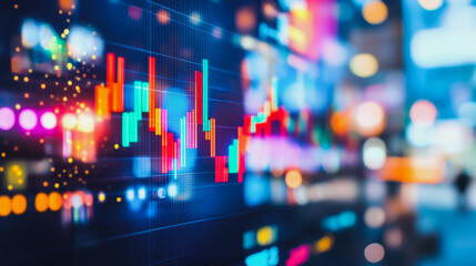 Abstract business  and charts and graphs with statistics to innovative analyze business potential and forecast future development of companies growth.