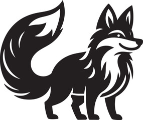 Angry fox vector illustration