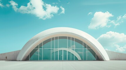 Futuristic dome structure 