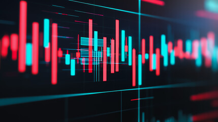 Abstract business  and charts and graphs with statistics to innovative analyze business potential and forecast future development of companies growth.