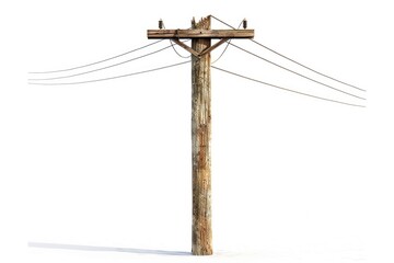 Wooden pole with multiple birds resting on top, suitable for nature or wildlife scenes