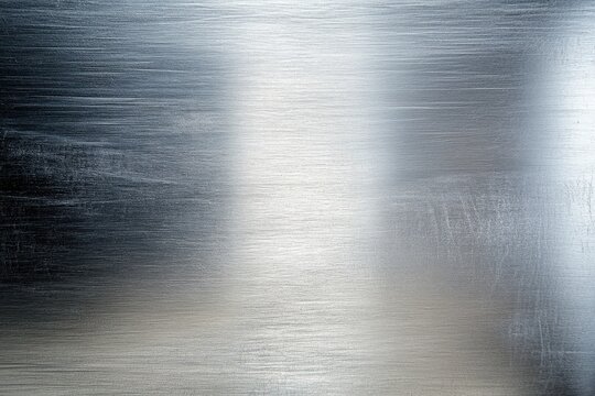 Silver Plaque. Brushed Metal Background for Cool Industrial Wallpaper Design