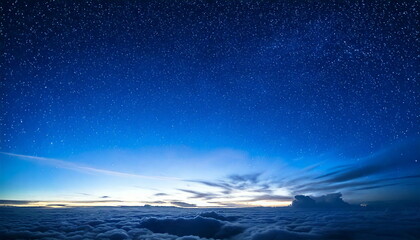 Fototapeta premium beautiful blue sky at night