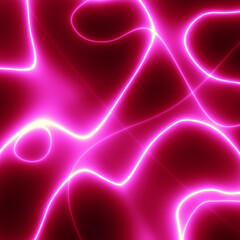 Pink glowing multidimensional plasma force field. Abstract glowing background