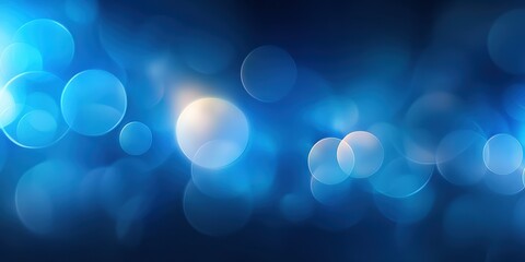 Abstract Blue Bokeh Background for Visual Design