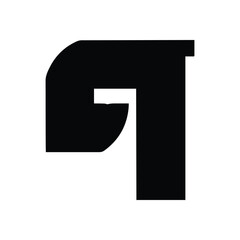 Bold Bengali Alphabet Vector Set