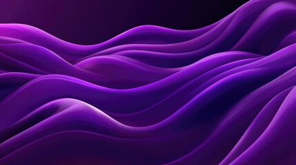 Obraz premium Flowing purple waves creating a luxurious and dynamic abstract background
