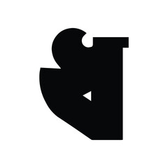 Bold Bengali Alphabet Vector Set