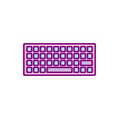 flat design computer keyboard vector icons