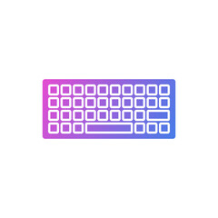 flat design computer keyboard vector icons