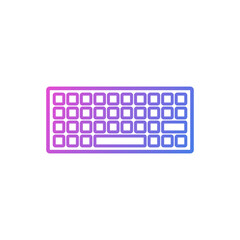 flat design computer keyboard vector icons