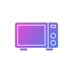 flat design oven vector icon