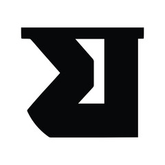 Bold Bengali Alphabet Vector Set