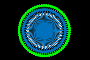 abstract rainbow circle