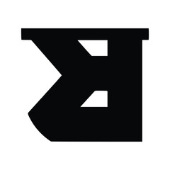 Bold Bengali Alphabet Vector Set