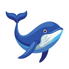 Fototapeta premium blue whale vector design ai eps file download