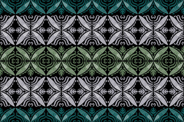 Damask seamless pattern. Design for textile, fabric, clothing, wallpaper, wrapping, cushion art ornament and decoration.