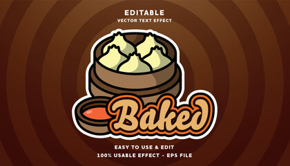 baked editable logo and text effect