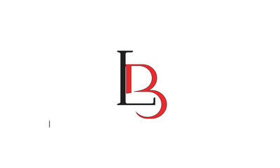 LB, BL, L, B Abstract Letters Logo Monogram	