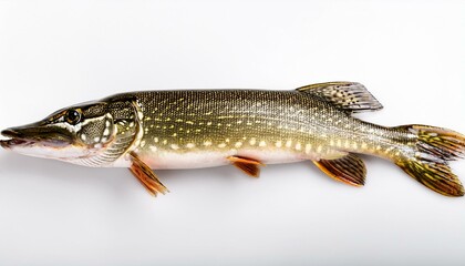 Naklejka premium Pike on White 