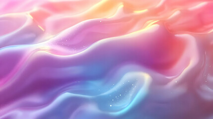 Obraz premium Abstract Shimmering Waves of Color: A Beautiful and Dreamy Background