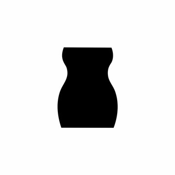 recommend clip art: Ceramic vase icon. Flat design style.