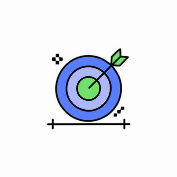recommend clip art: Target icon. Flat vector related icon for web and mobile applications.