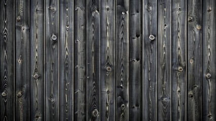 Background of seamless black wood fence pattern