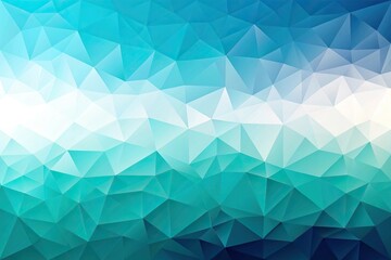 Obraz premium blue teal white gradient polygon shaped background with abstract minimalist design