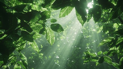 Fototapeta premium Abstract Natural Leaves Shadows Background, Adding Depth And Texture To The Scene, High Quality