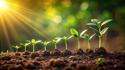 captivating visual narrative of plant growth stage with focus on texture