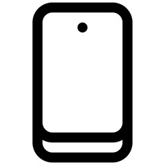 Smartphone. Editable stroke vector icon.
