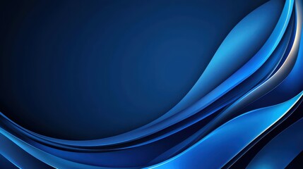 Obraz premium A rich, dark blue background with subtle highlights and smooth texture, creating an elegant and professional look