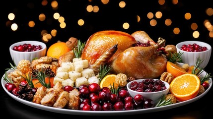 Perfectly Roasted Thanksgiving Turkey Presentation