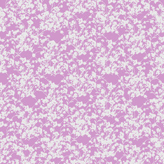 White silhouette of flowers on light pink background seamless pattern.