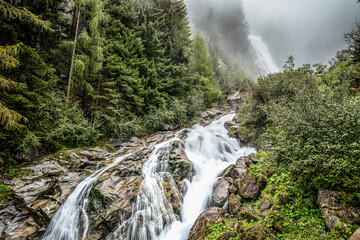 Nebel am Stuibenfall
