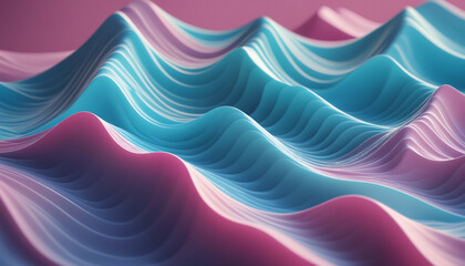 Obraz premium Abstract ice cold landscape | Wavelike art