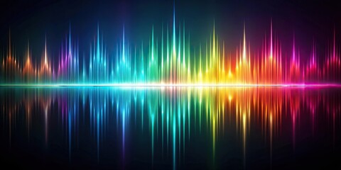 Depth of Field audio spectrum visualiser background