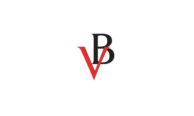 VB, BV , B , V, Abstract Letters Logo Monogram	