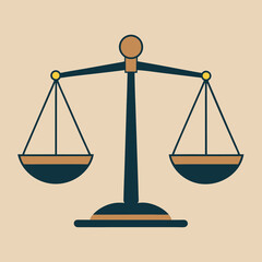 scales of justice vector illustration