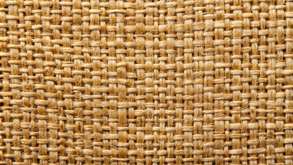 Extreme close-up woven texture background of canvas sack cloth pattern
