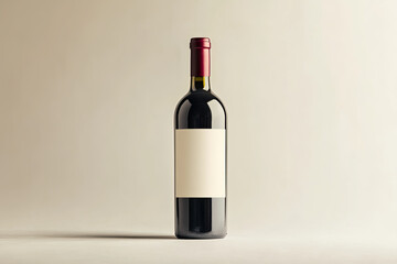 Wine Bottle Mockup, high-end and customizable with realistic high-resolution rendering, ideal for branding, packaging design, and elegant presentations, AI Generative